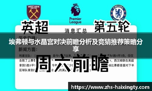 埃弗顿与水晶宫对决前瞻分析及竞猜推荐策略分享